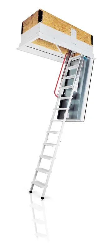Wippro Dachbodentreppe Isotec 200 120 x 60 cm (Länge x Breite) Oberdeckel ohne Wärmedämmung (händisch öffnend)