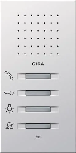 Wohnungsstation AP Flächenschalter Reinw eiß