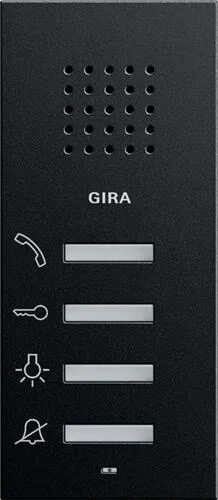 Wohnungsstation AP System 55 Schwarz m