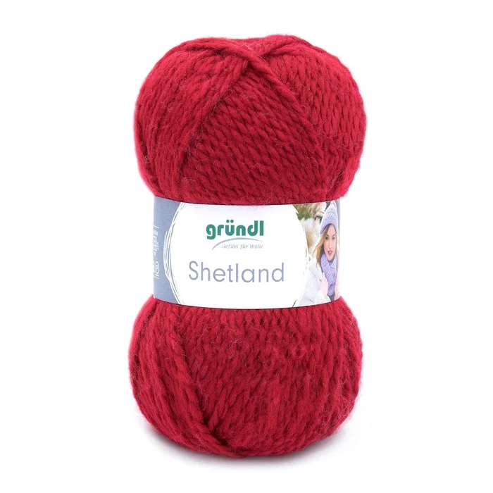 Wolle Shetland (rot)