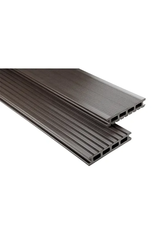 WPC Hohlkammerdiele 26 x 145 mm 300 cm Graubraun