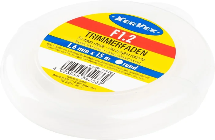 XERVEX Nylonfaden,1,6mm x 15m, F1.2