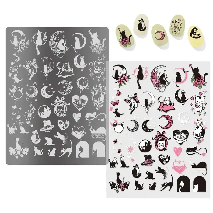 XL Stamping Schablone Katzen