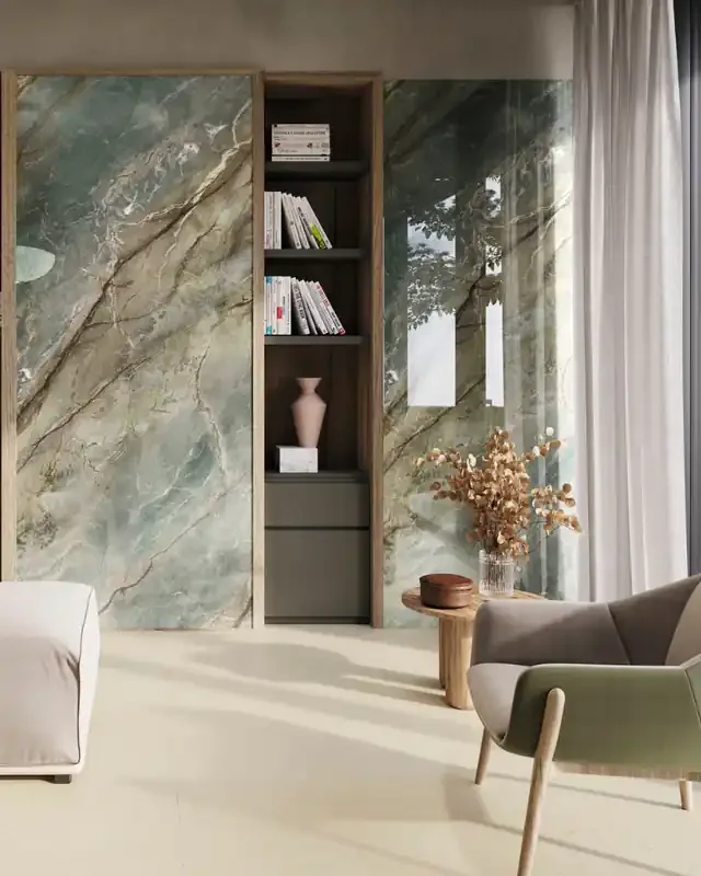 XXL Fliesen 120×280 Poliert Brazil Green