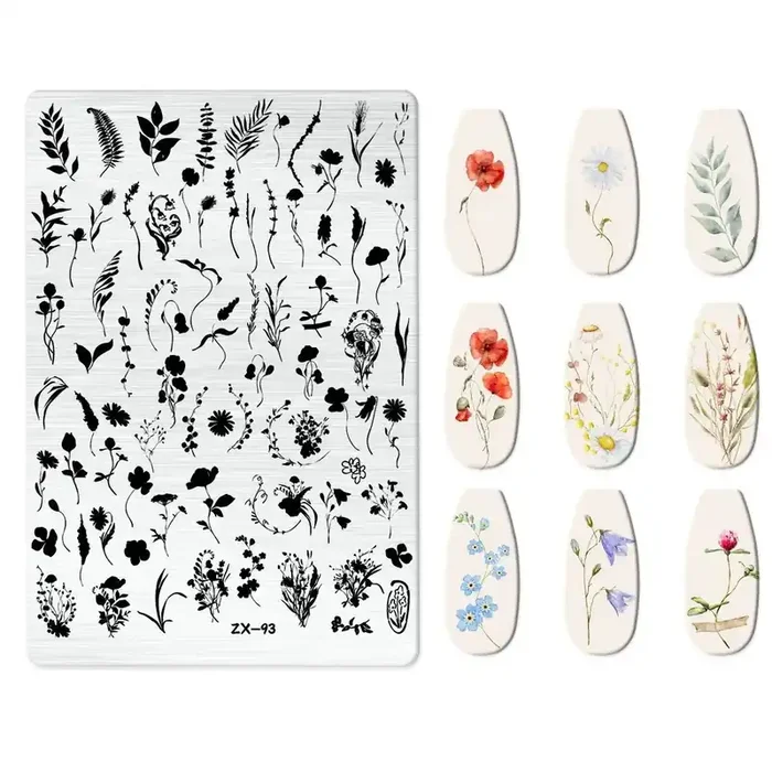 XXL Stamping Schablone Frühling