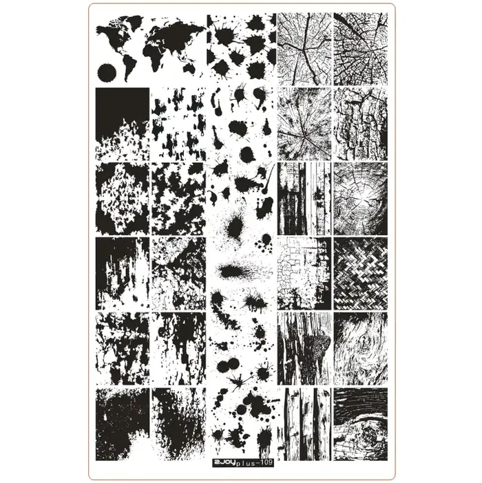 XXL Stamping Schablone Holz