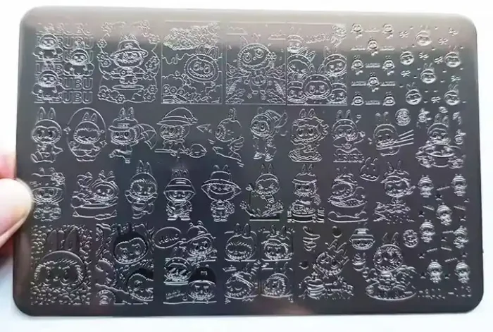 XXL Stamping Schablone Monster Hype