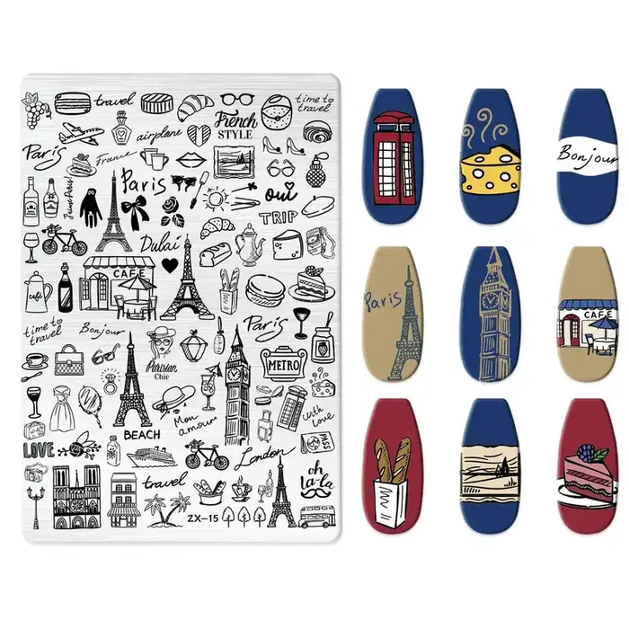 XXL Stamping Schablone Paris