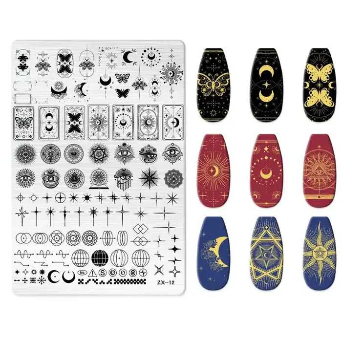 XXL Stamping Schablone Tarot