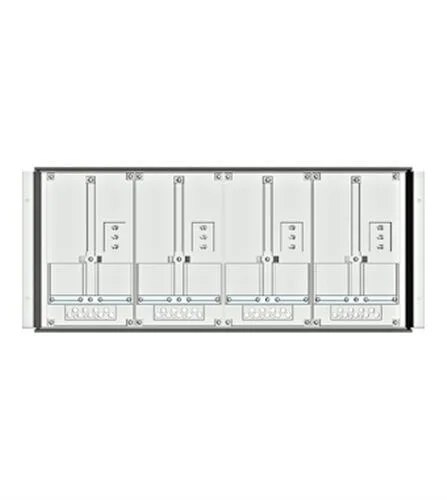 Zählerwanne 1-reihig, 4 Zählerplätze / 8 Modulhöhen