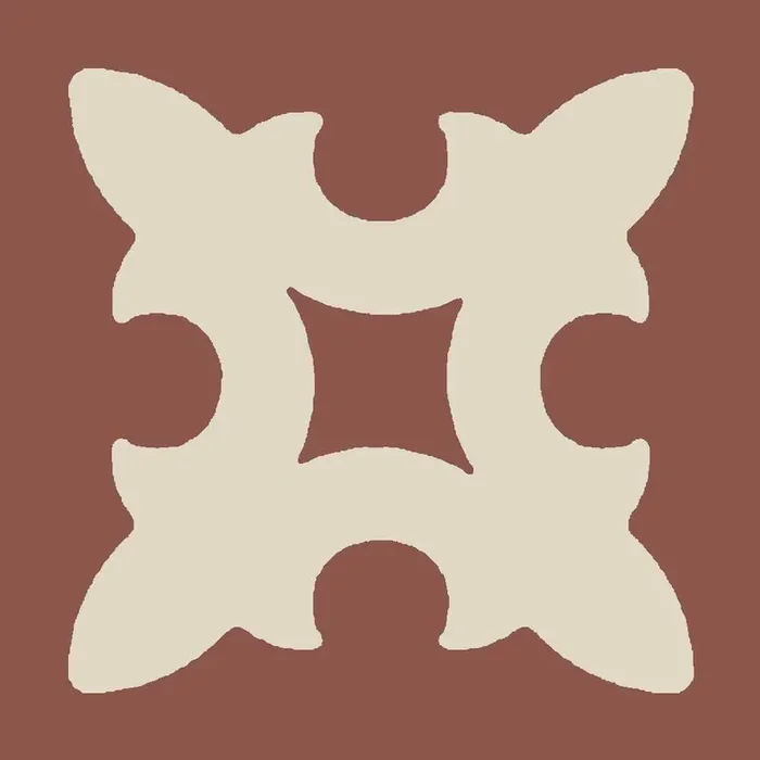 Zahna Alt Fläming Rot/Weiss Uni Matt Einleger 4×4 Art.-Nr. 111047675.0416