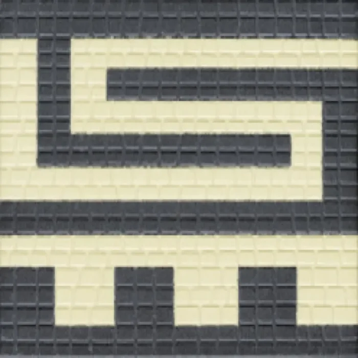 Zahna Alt Naumburg Weiss/Schwarz Uni Matt Fries 17×17 Art.-Nr. 111177737.1602