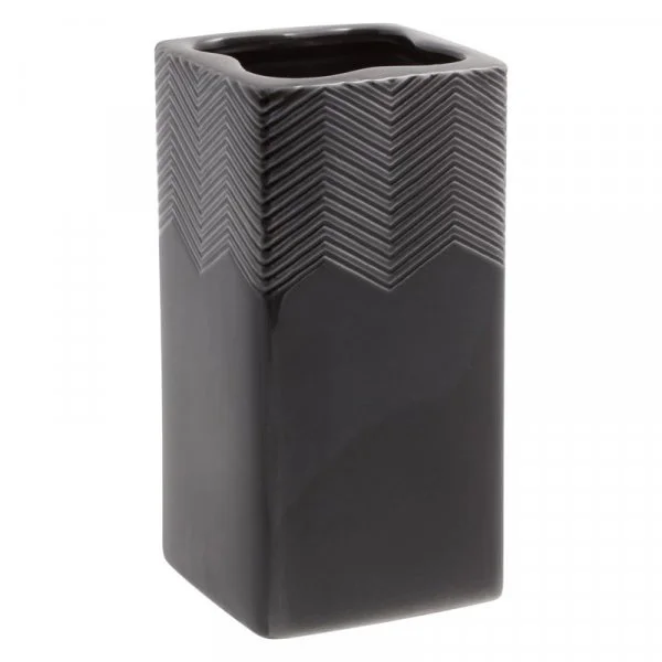 Zahnbürstenglas Cube Fishbone Asphalt Cult Design 12 cm