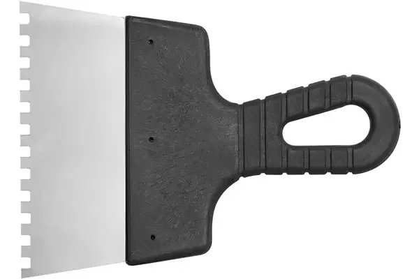 Zahnspachtel, 6 x 6 mm, 150 mm