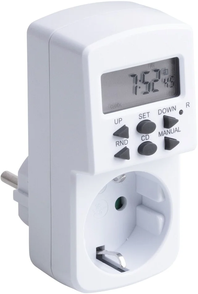 Zeitschaltuhr Woche, digital, bis 1800 W (weiß)