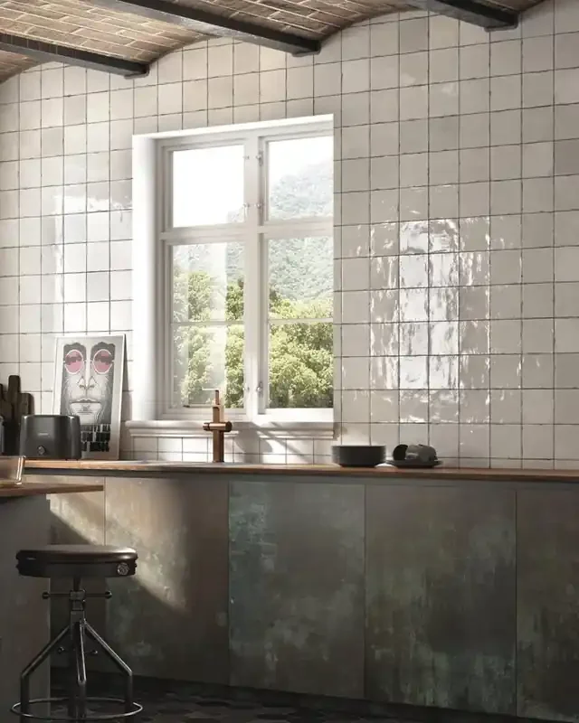 Zellige Wandfliesen Souk Pearl 13×13 cm