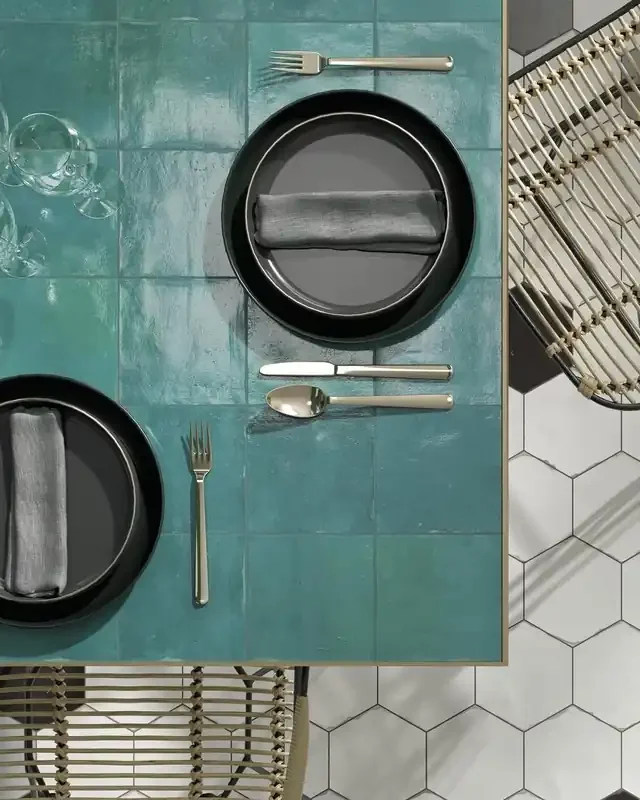 Zellige Wandfliesen Souk TURQUESA 13×13 cm