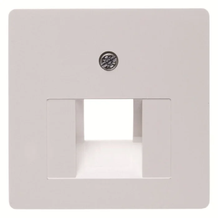Zentralplatte für RJ45 1fach polarweiß
