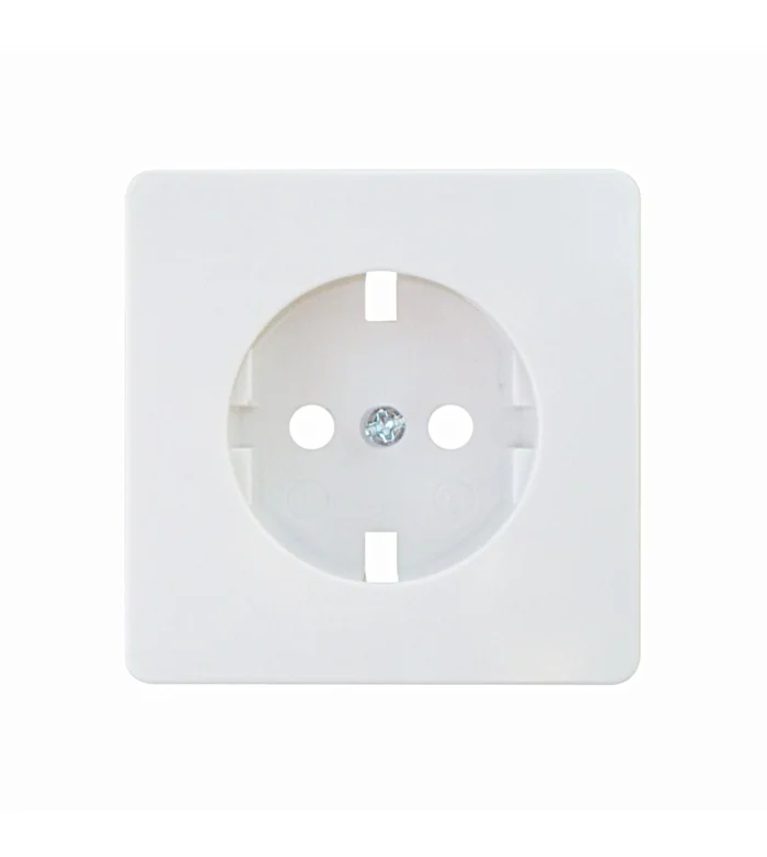 Zentralplatte für Steckdose, reinweiß