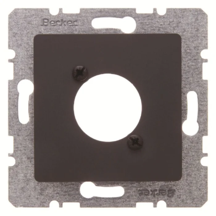 Zentralplatte für XLR-Rund- steckverbinder D-Serie, anthrazit matt