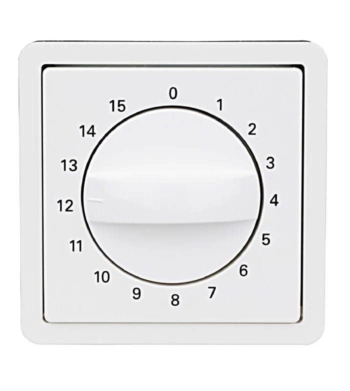Zentralplatte für Zeitschalter 15min, reinweiß