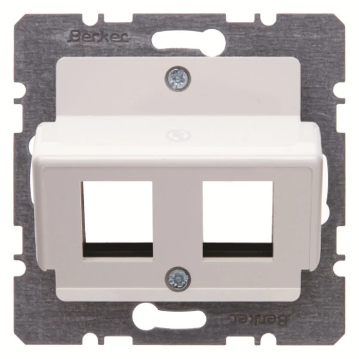 Zentralplatte mit Tragplatte der Firma Krone KG polarweiß