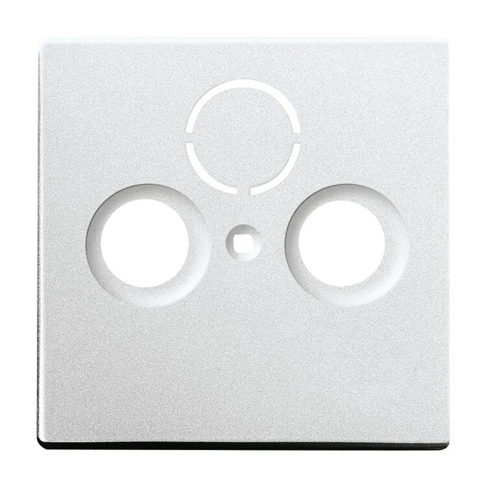 Zentralscheibe Antennendose 2-und 3-Loch div. Flächenprogramme alusilber