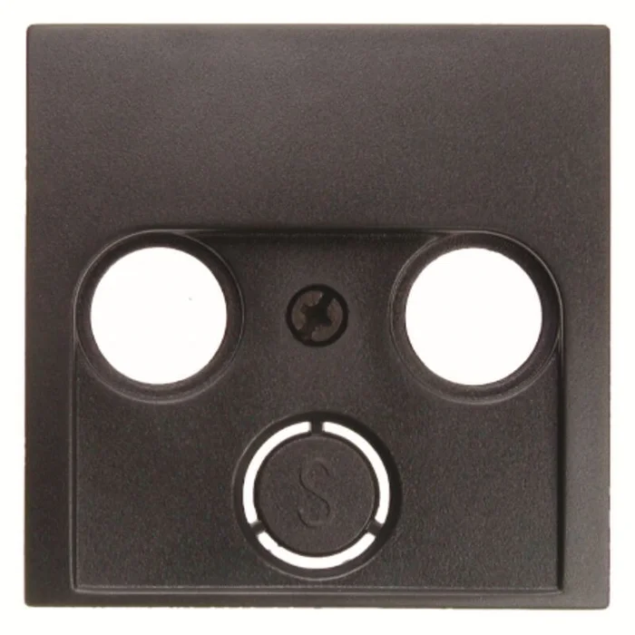 Zentralstück für Antennen-Steckdose 2- u nd 3Loch B.3/B.7 anthrazit, matt