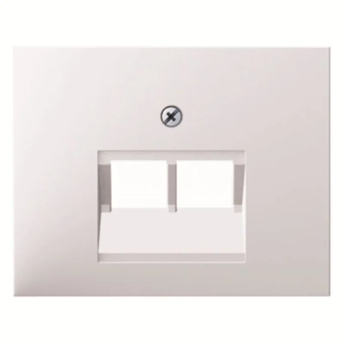 Zentralstück für UAE Steckdose 2fach K.1 polarweiß, glänzend