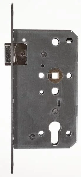 Zimmertür Einsteckschloss 60 mm Dorn DIN links PZW Stulp 20 mm abgerundet