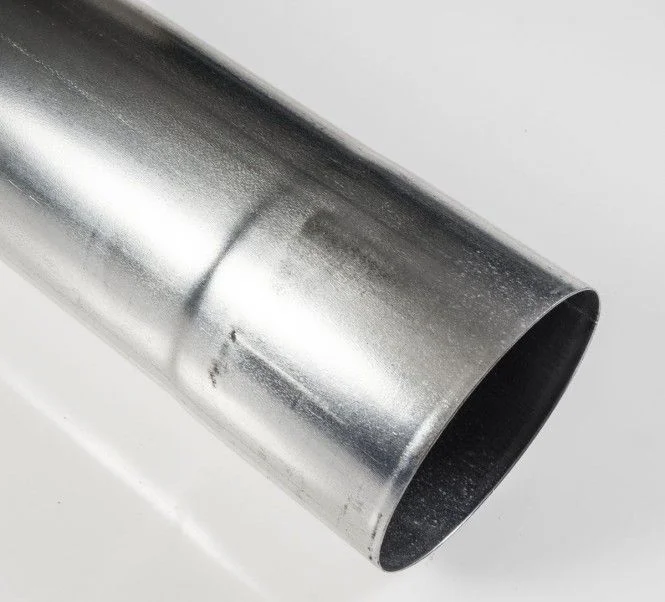 Zink Ablaufrohr 80 mm 4,00 mtr. geschweißt, 0,65 mm Wandstärke