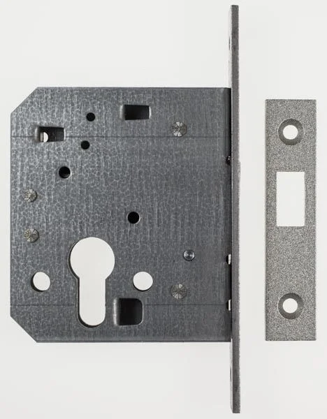 Zirkelriegel Schiebetüreinsteckschloss 55 mm Dorn, Stulp 20×150 mm vorgerichtet