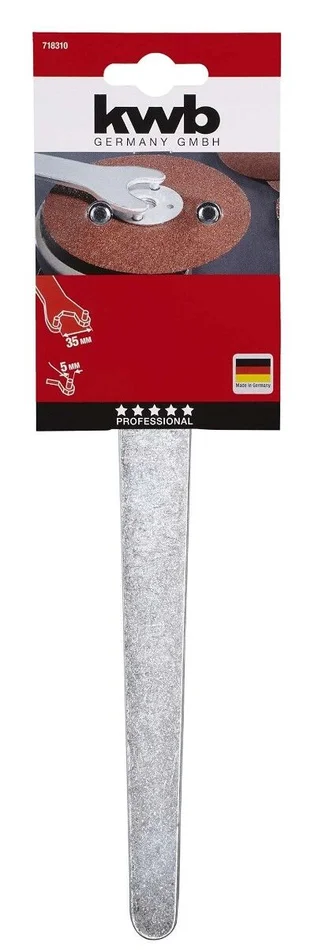 Zweilochschlüssel, gerade 35 x 5 mm